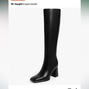 Sleek Black Women's Heeled Boots